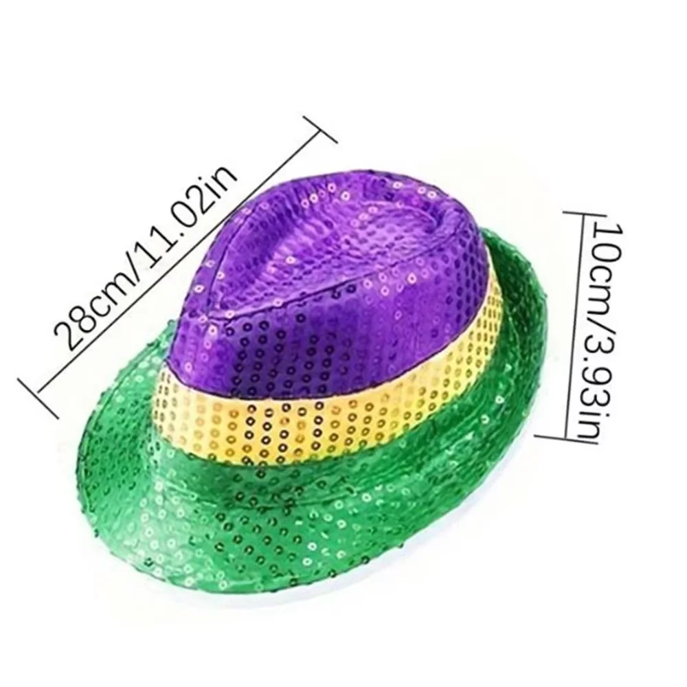 หมวกงานรื่นเริง PESEAR, ชุดหมวกเฟโดร่าประดับกลิตเตอร์, ชุดอุปกรณ์งานรื่นเริง, ส่วนลดงานปาร์ตี้, ชุดอุปกรณ์เสริมเสื้อผ้า