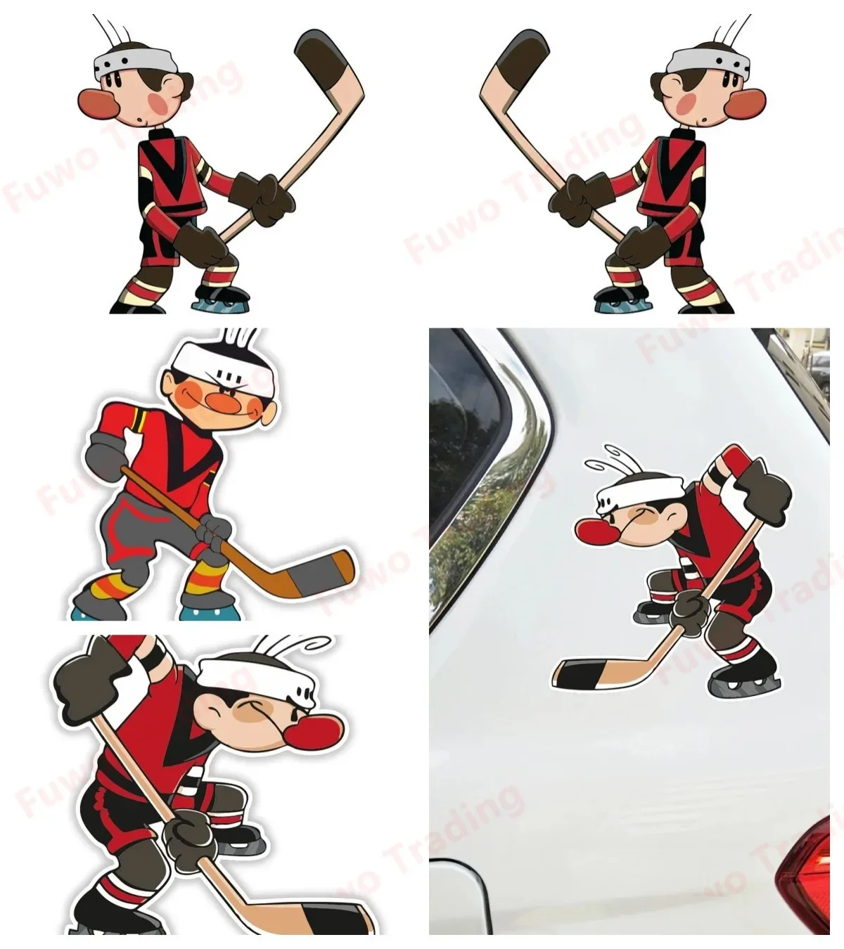 

Лидер продаж, индивидуальная ПВХ Наклейка различных размеров для хоккея, игрока V1, Водонепроницаемая Автомобильная наклейка на мотоцикл, ноутбук, декоративная