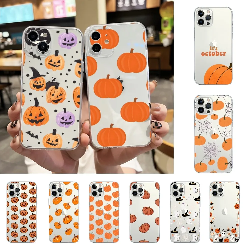 Halloween Phone Case For Iphone 15 11 13 14 Pro Max 7 8 Plus X Xr Xs Max 16pro 12mini Transparent Cover