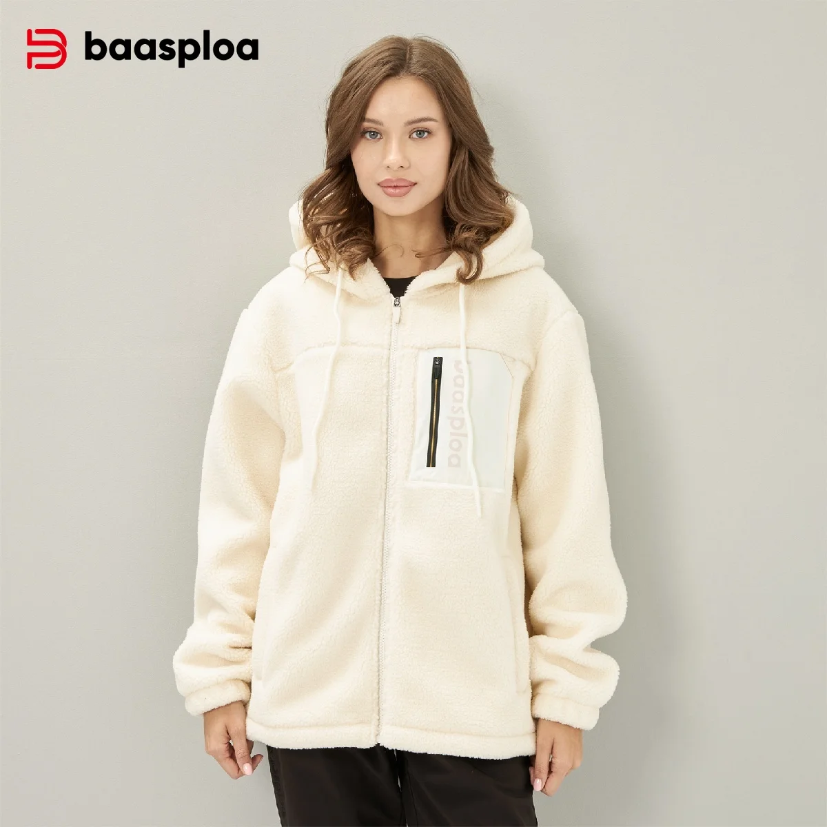 

Baasploa Women Berber Fleece Jackets Brand Autumn Winter Warm Coats Women Comfort Sport Casual Outdoor New Fashion Soft Clothes