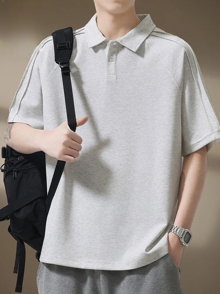 

Повседневная свободная мужская футболка с коротким рукавом, летняя коллекция 2026, в американском стиле, удобная, для молодежи, на каждый день