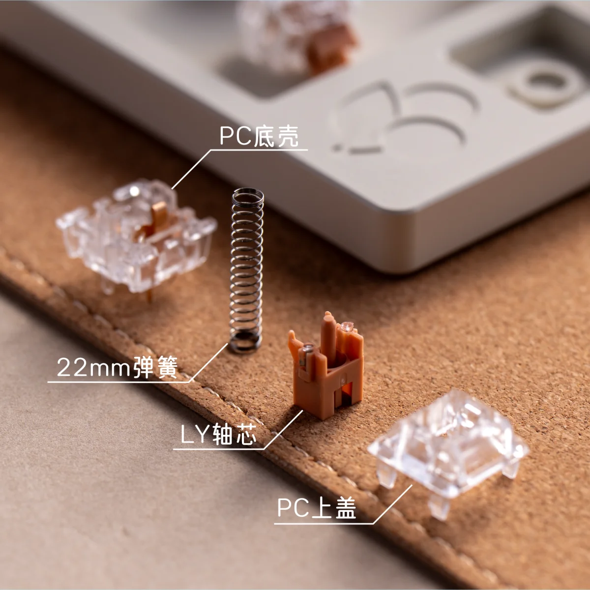 SOULCAT & SPM Longan Switch 5PIN كتم الفقرة التبديل Prelubrication مخصص 42g الزناد مكتب ملحقات لوحة المفاتيح الميكانيكية #6