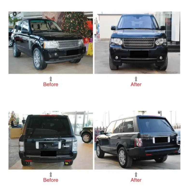 New Factory Sales Upgrade 2012 Style BodyKit Grille LED Headlights Taillights Front Bumper for VOGUE 2002-2009 Plug Play