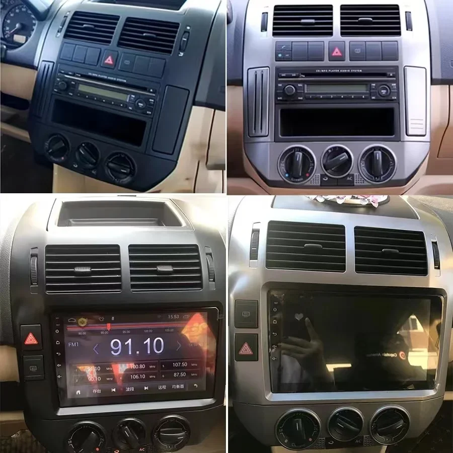 

Android 13 Carplay radio For Volkswagen Polo Mk4 IV 2001-2009 Car stereo Multimedia Player android Auto GPS navigation 2DIN DSP