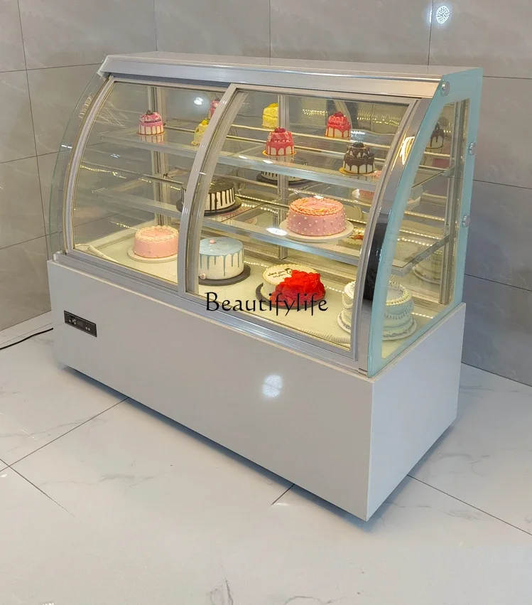 

Cake Counter Refrigerated Display Small Commercial Western Point Mousse Dessert Air-Cooled Fresh-Keeping Freezer