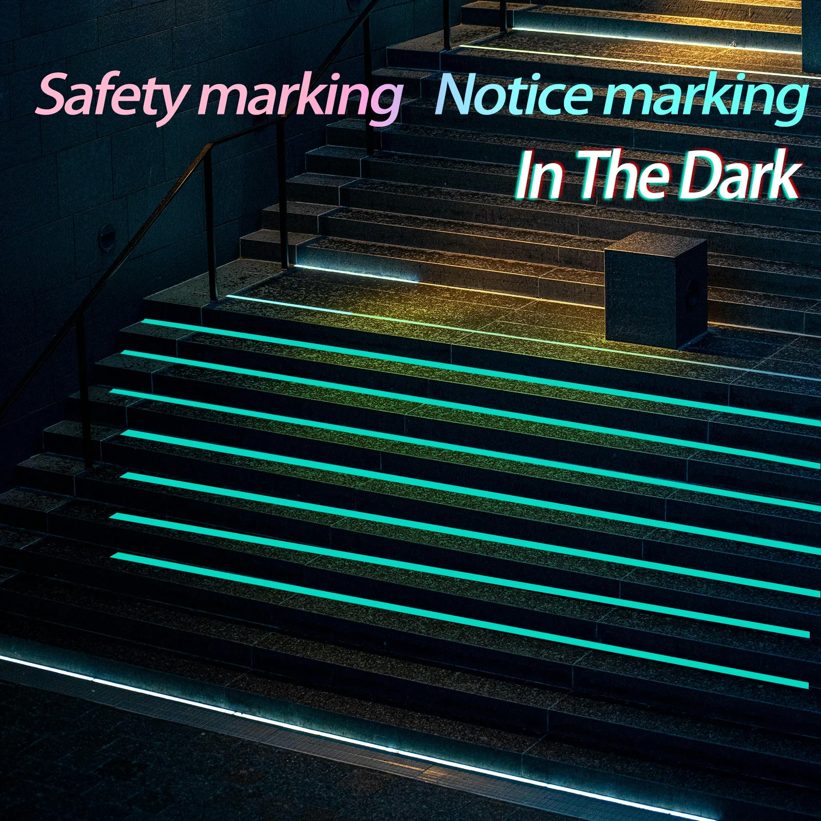 Luminous Fluorescent Night Self-Adhesive Glow In The Dark Sticker Tape Safety Security Home Decoration Warning Adhesive Tape image 4
