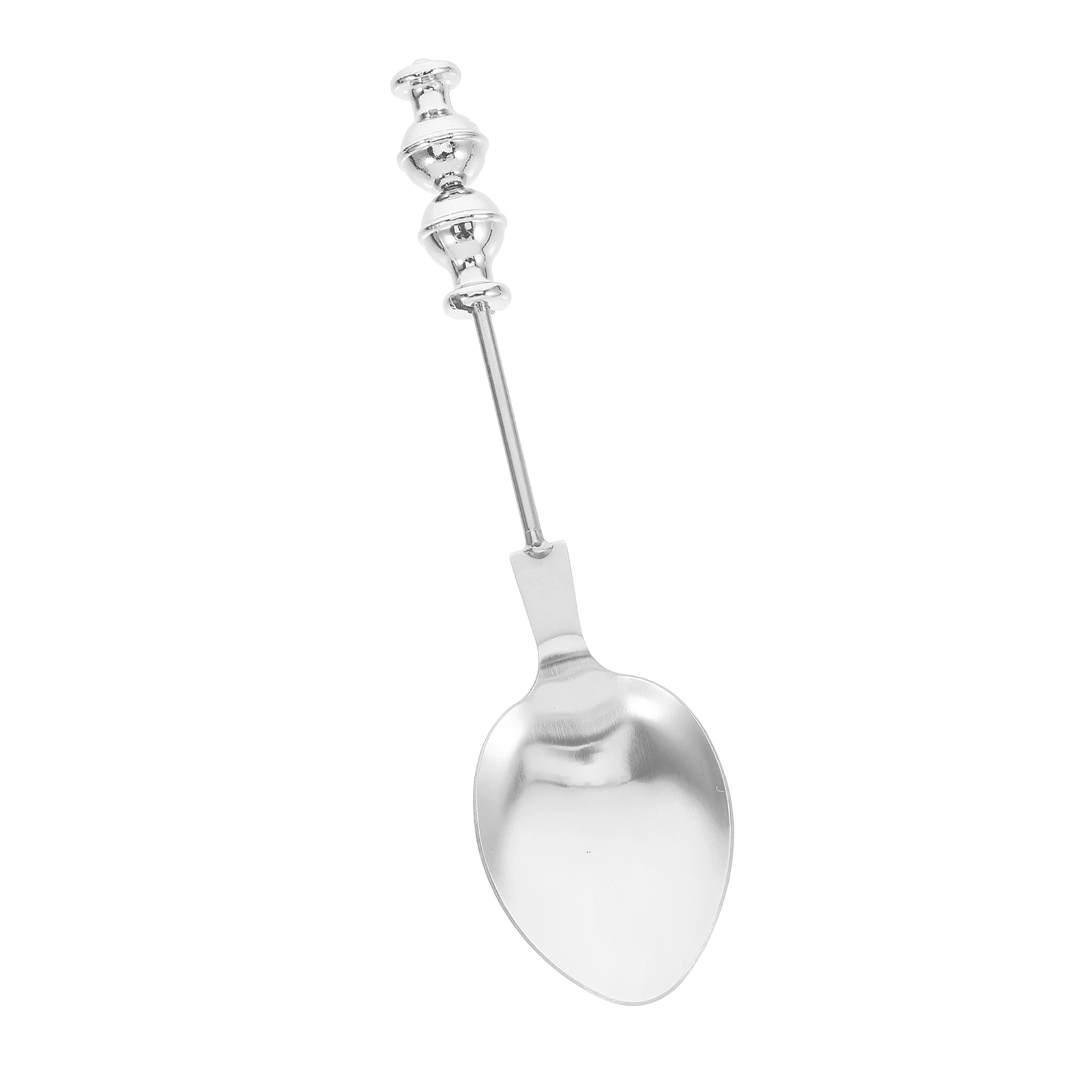 

Beaded Sugar Tea Spoon Beadable Crafts Coffee Mixing Tasting Cake DIY Stirring Cutlery Stainless Steel Dessert Spoon Yogurt Ice