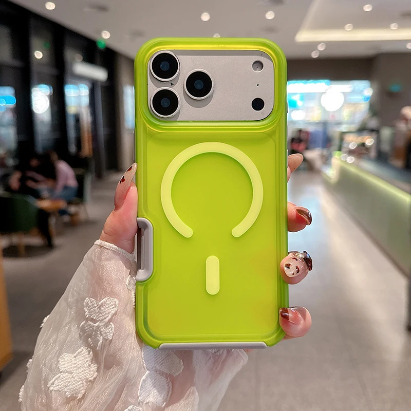 Armor Shockproof Magnetic Case For iPhone 17 Pro Max 16 15 P
