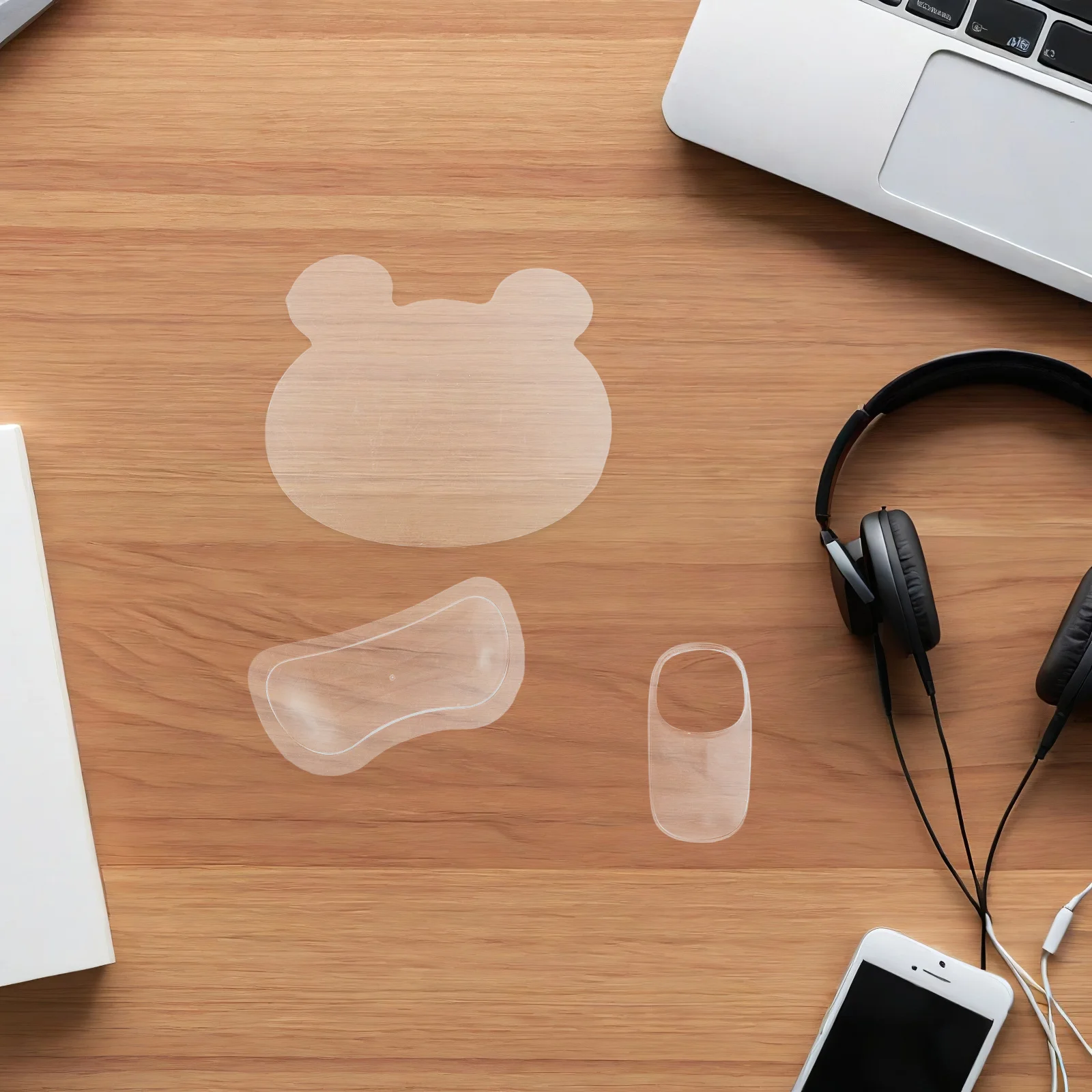 

3Pcs Mousepad Set Wrist Rest Cushion Polished Surface Non-Slip Mouse Support Ergonomic Gaming Laptop Office Desk Pad