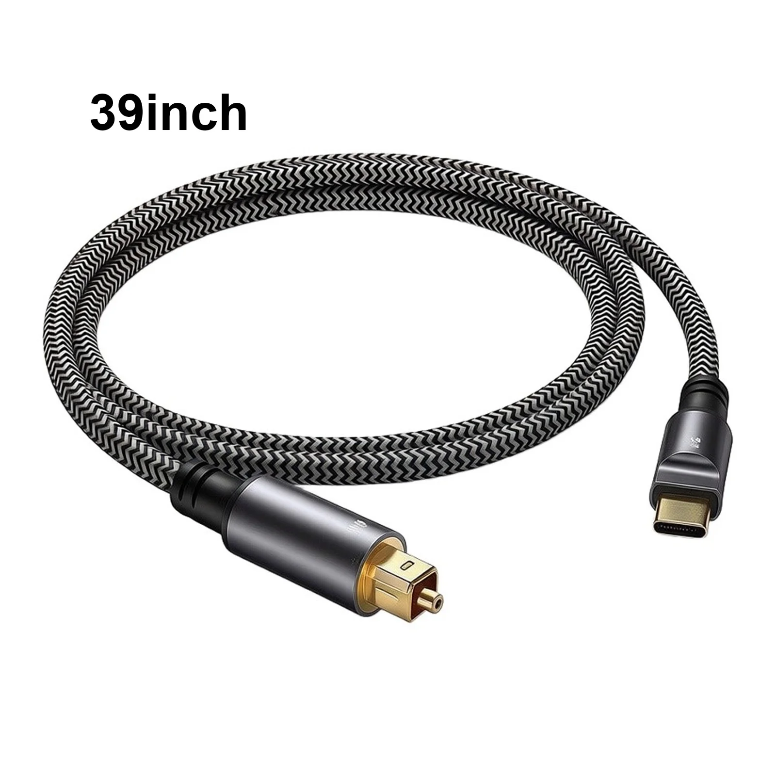 1pc For USB-C To Optical Audio Cable 96kHz/24bit Digital Adapter For Home Theater Gaming Consoles Audio System Speakers