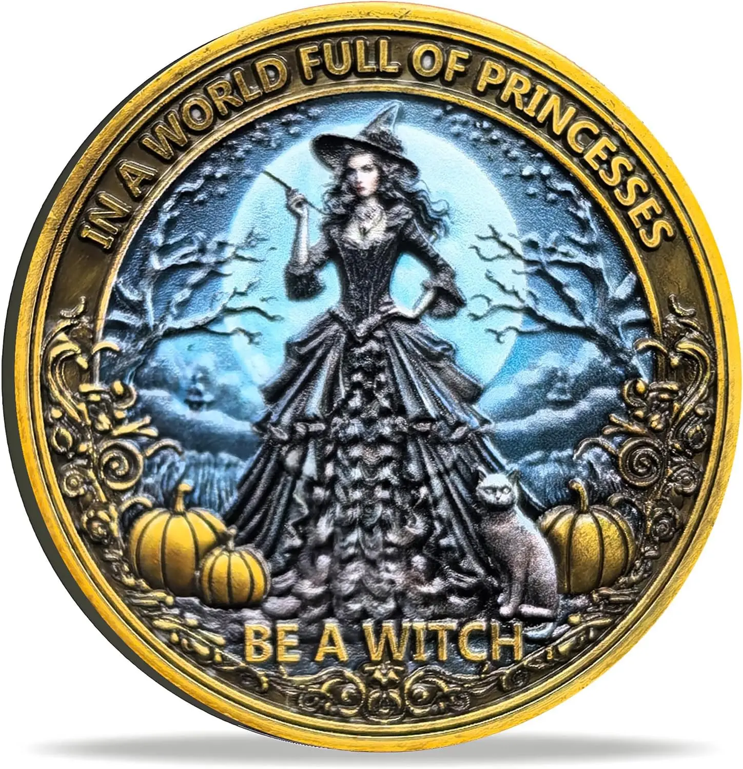 عملة الساحرة - رقاقة ملهمة مع اقتباس الشجاعة والانتعاش، هدية فريدة من نوعها للثقة والقوة والتخصيص الذاتي #1