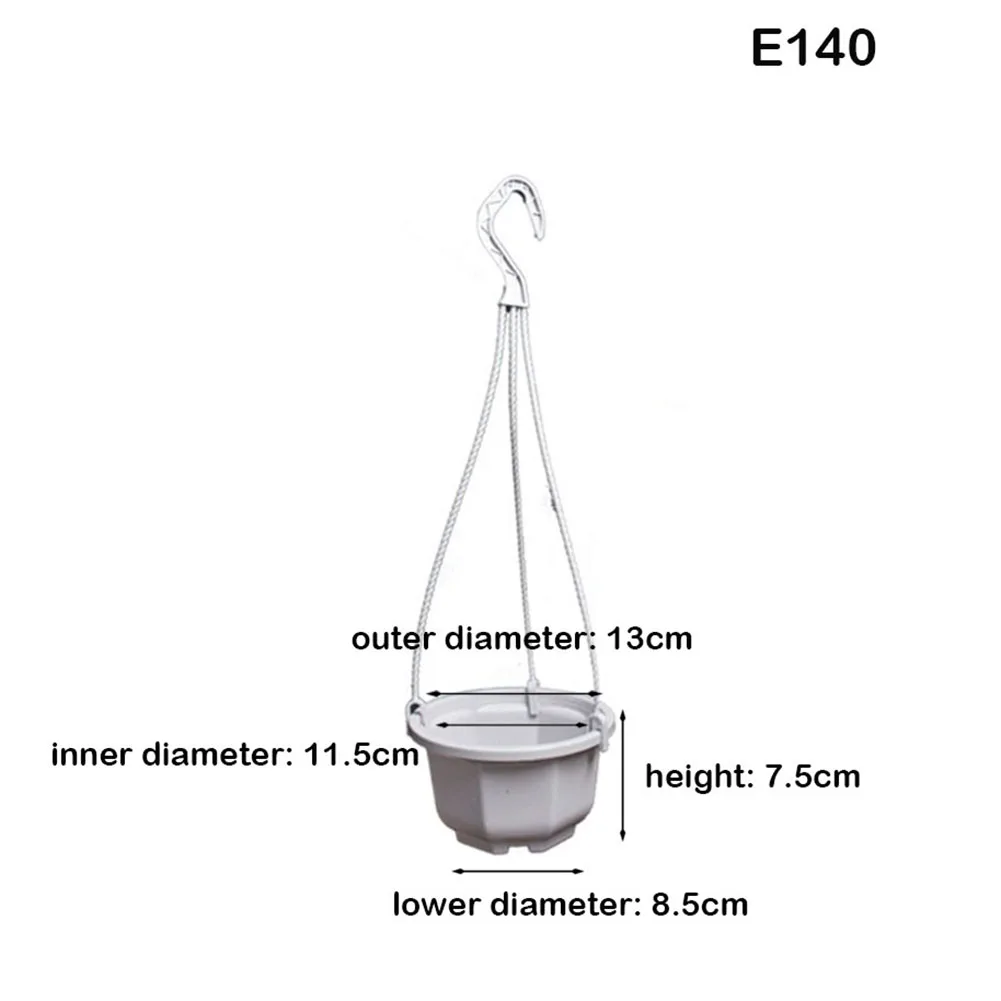 Garden Basket Flower Pot 13cm*11.5cm*7.5cm 9.5cm*9cm*6cm Removable Hook White Widely Use Outdoor Supplies Home