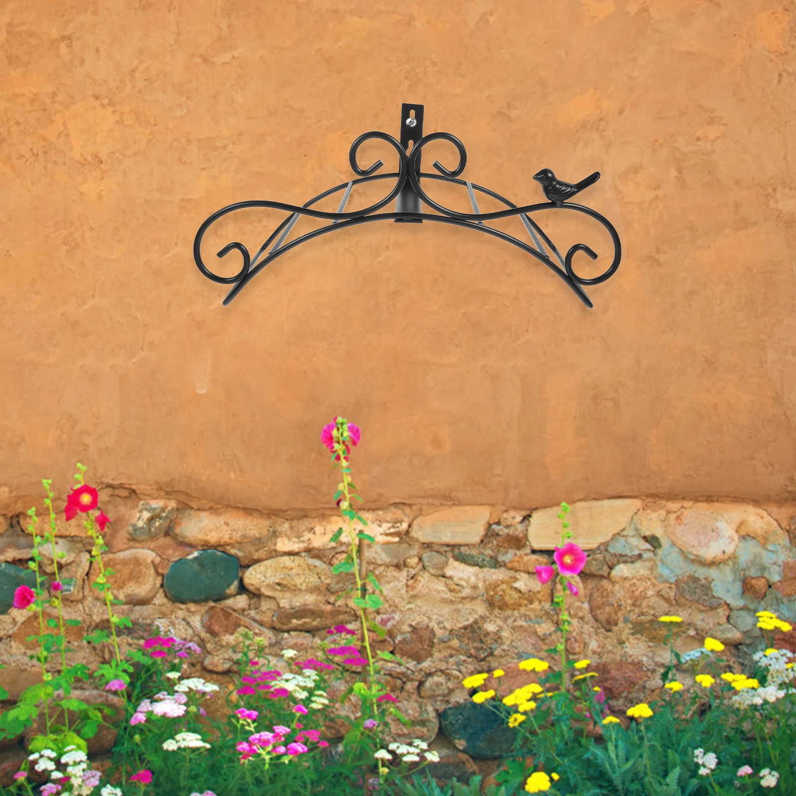 

1pc Rustic Iron Hose Support Rack Vintage Holder Wall Shelf for Water Pipe Storage Bracket Pipe Storage Decorative Bracket