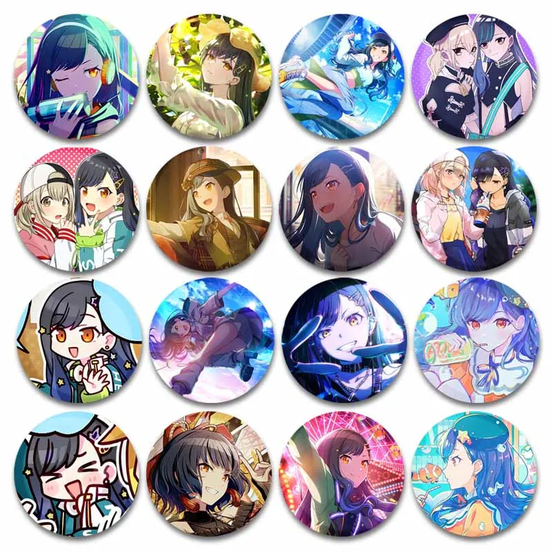 Game Vivid BAD SQUAD pjsk Pins Virtual Singer Shiraishi An Badge Backpack Clothing Button Brooch Accessories Gifts for Friend