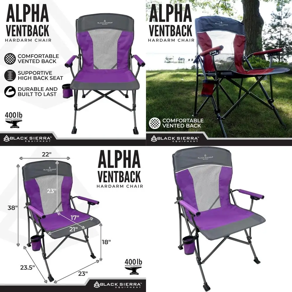 

Портативное мягкое кресло для кемпинга с сетчатой спинкой, держателем для стакана, сумкой для переноски, для отдыха на природе и пляжа, выдерживает до 300 фунтов.