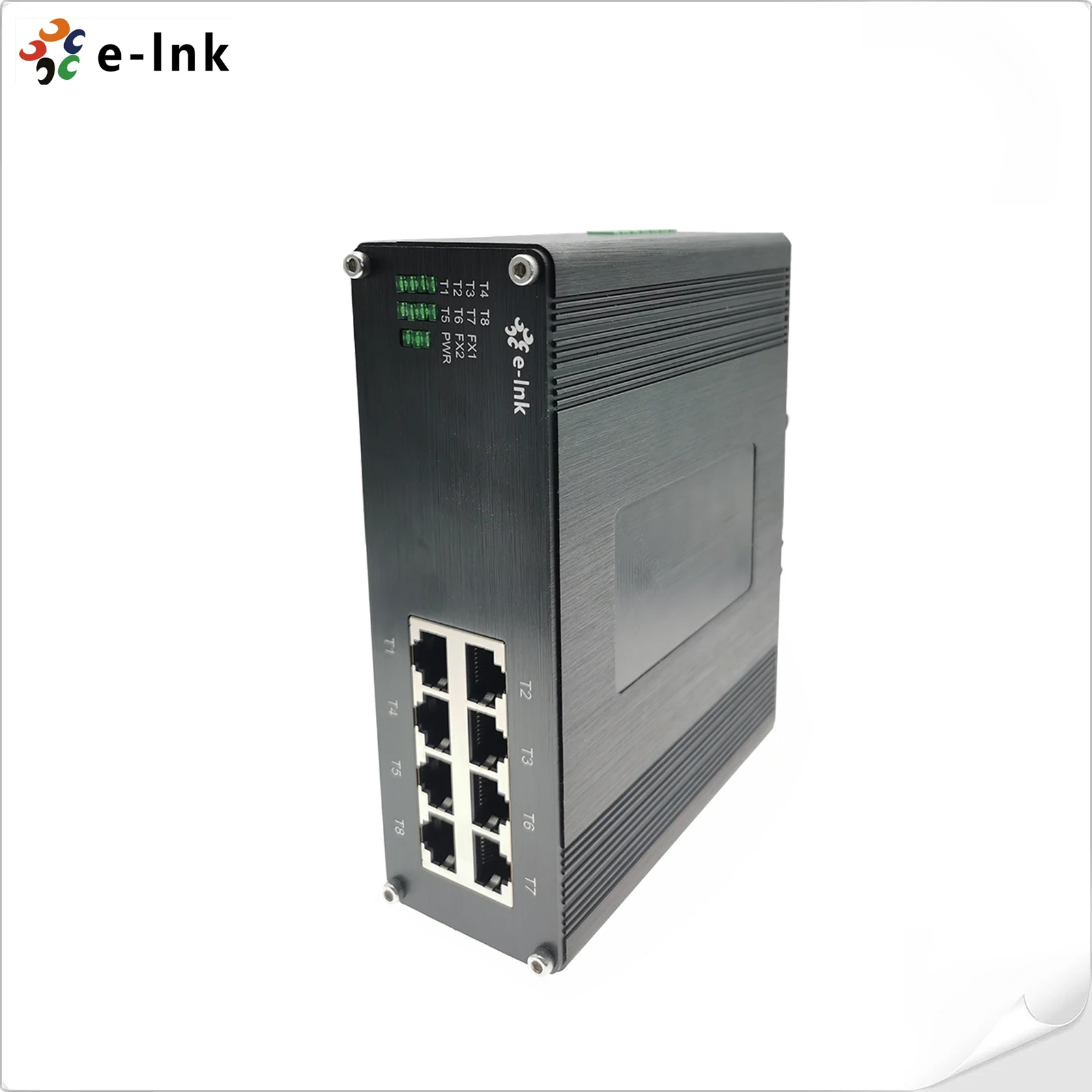 Unmanaged Industrial 8-Port 10/100/1000Mbps POE VLAN QoS SNMP Stackable Ethernet Switch (In Stock)