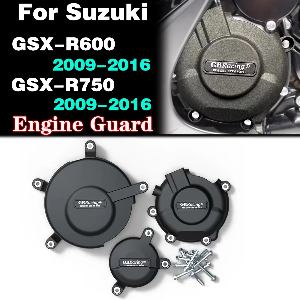 

For SUZUKI GSXR600 GSXR750 2006-2023 GSX-R 600 750 Motorcycle Engine Guard Protection Covers GB Racing Engine Cover