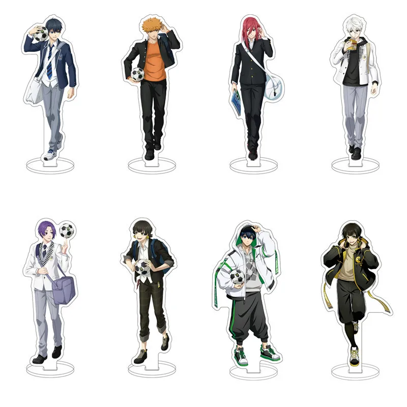 Anime Figure Blue Lock Acrylic Stands Cosplay Isagi Chigiri Bachira Nagi Karasu Cartoon Model Plate Fans Gift Props