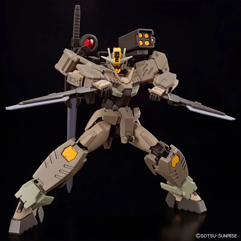 Bandai HGGBM 1/144 Gundam 00 Command Qan[T] Kit Model Gundam Asli Gurun Mainan Model Perakitan Figur Aksi Hadiah Natal