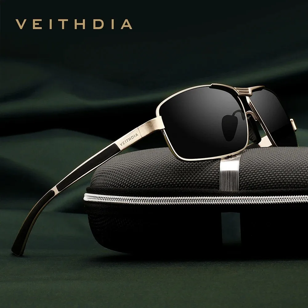 

VEITHDIA Sunglasses Men Brand Designer Driving Fashion Polarized UV400 Lens Unisex Vintage Eyewear Male Glasses For Women V2490