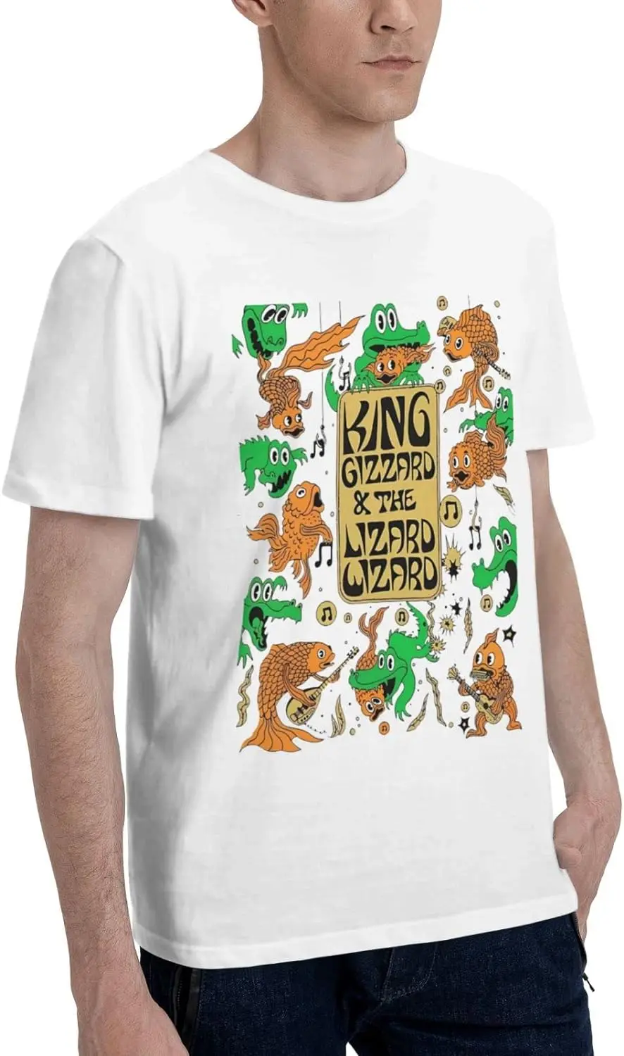 King Gizzard and Lizard Wizard Band T Shirt Man's Fashion Short Sleeve T-Shirts Summer Casual Tee