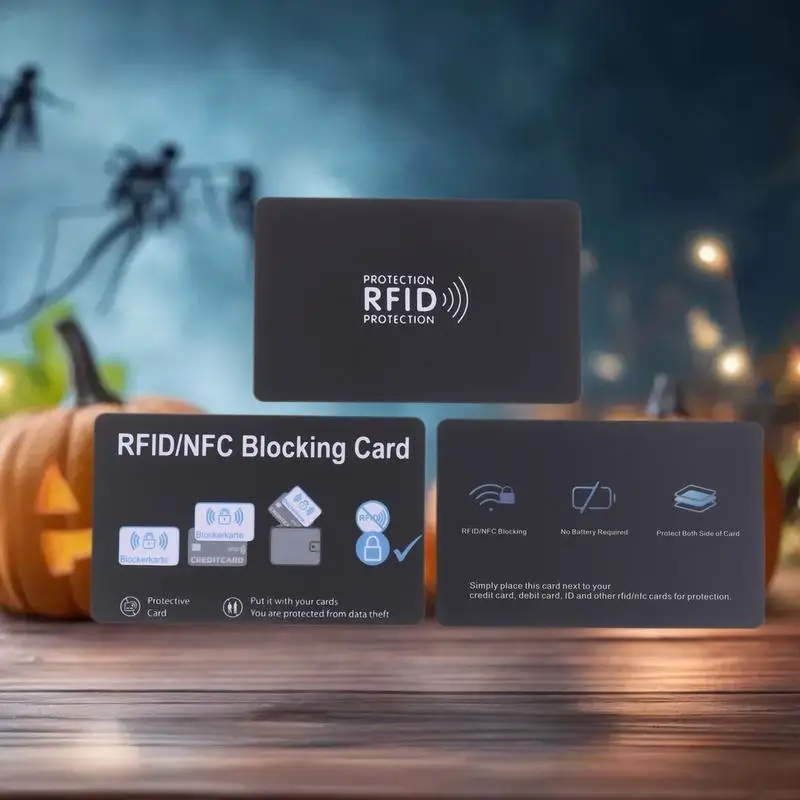 신용카드용 보안 슬리브, RFID 직불/ATM 카드 소지자 차단기, NFC 신호 차단 1/5개