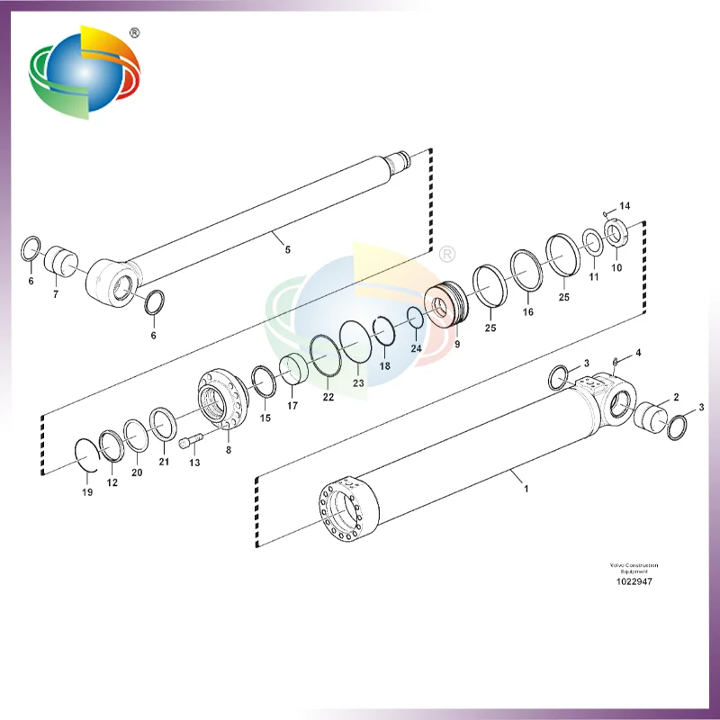 VOE 14610398 VOE14610398 BOOM CYLINDER SEAL KIT FOR VOLVO EC210C ECR235C ECR235D ECR235E