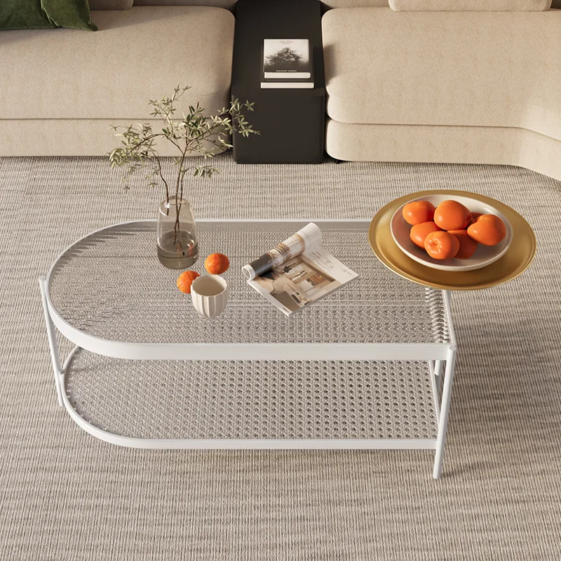 

Modern simple rock slab coffee table living room household storage table small apartment