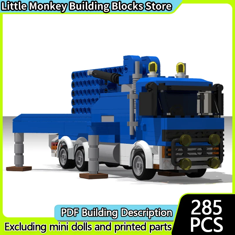 

City Car Model MOC Building Bricks Classic Concrete Pumping Truck Modular Technology Children Holiday Gifts Assemble Toys Suit