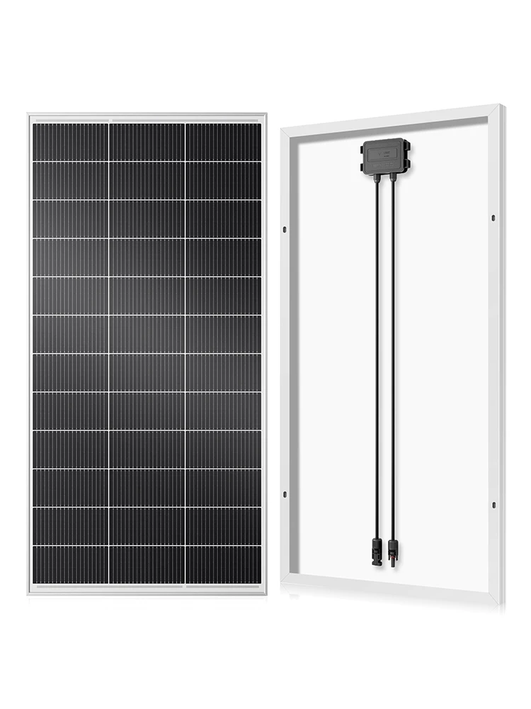 RVPOZWER 200W Solarpanel 12 Volt Monokristallines Solarpanel 18BB-Zellen Hocheffizienzmodul für Wohnmobile, Boote, Wohnwagen, netzunabhängig