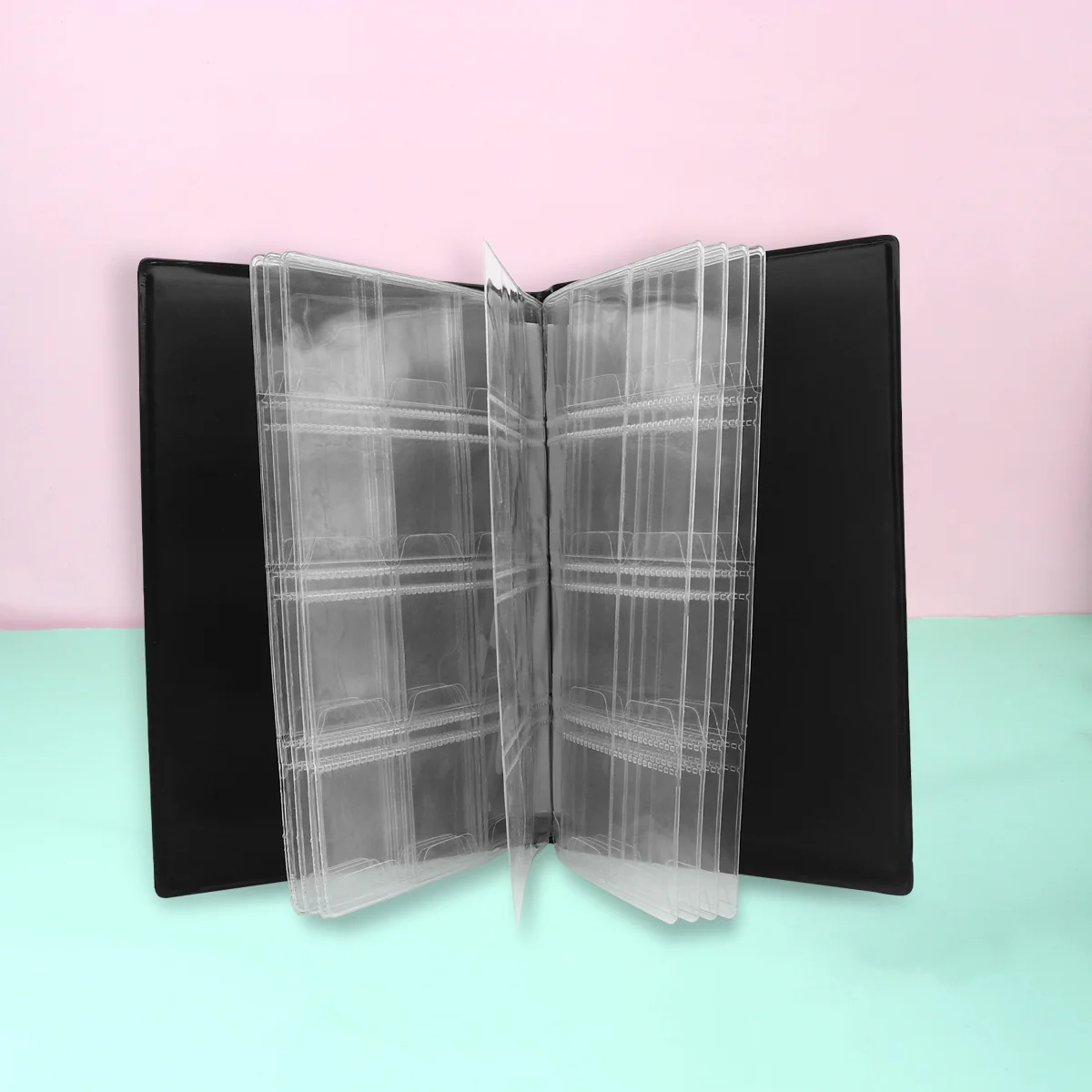 ألبوم جمع العملات المعدنية، كتاب تخزين شفاف لهواة الجمع، حامل محمول خفيف الوزن، ألبوم جمع العملات المعدنية