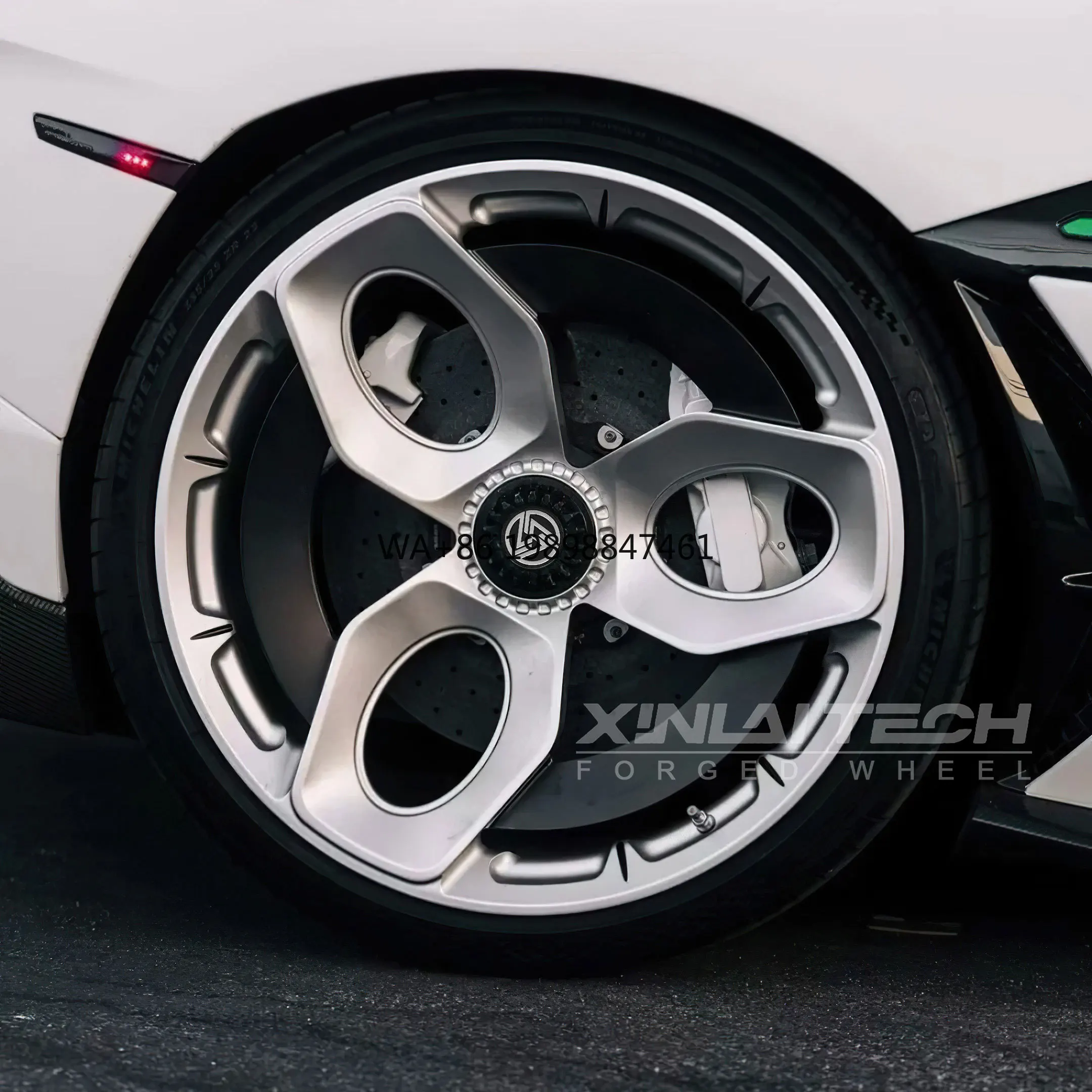 

XL Silver Polished 1-Piece Forged Monoblock Rims 5x112 5x114.3 5x127 Aluminum Alloy Center Lock Wheels