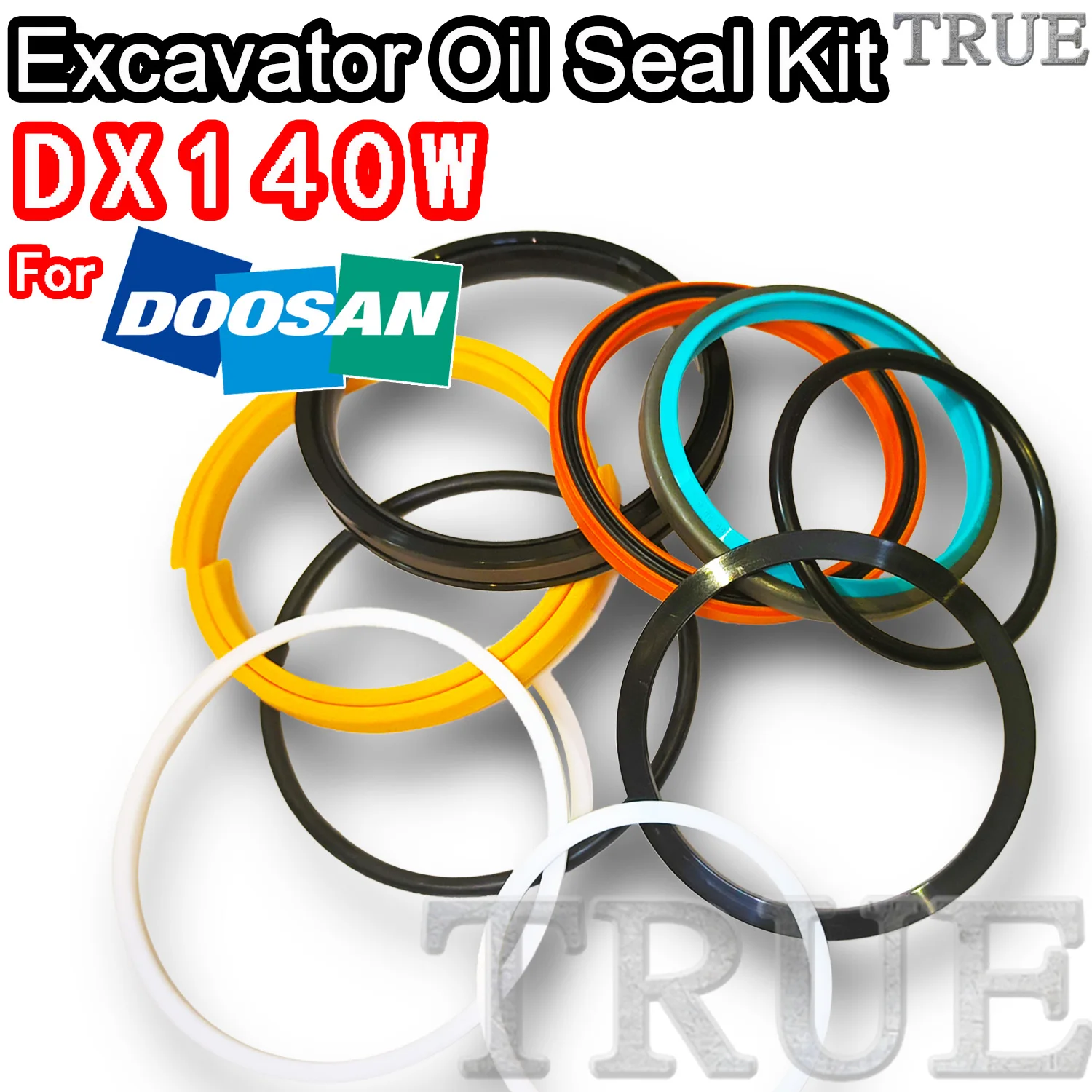 

For DX140W Doosan Oil Seal Excavator Repair Kit Track Spovel Hammer Construction Tool Set Pack Heavy Master Excavating Machinery