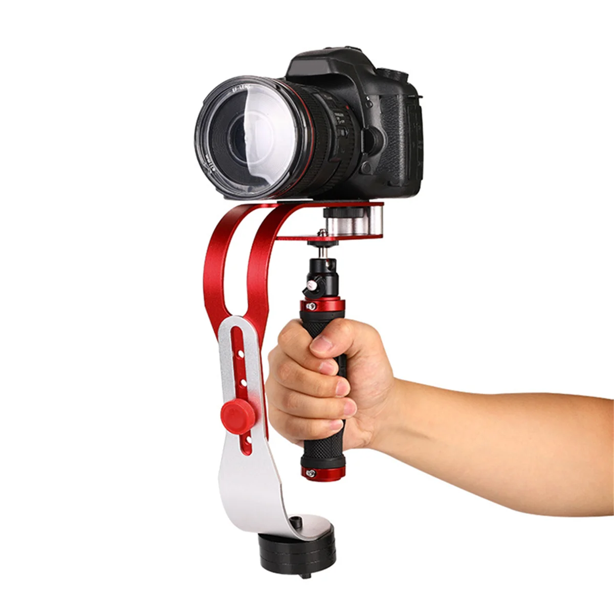 كاميرات Y94A-DSLR كاميرا فيديو محمولة على شكل قوس محمولة باليد ثابتة فيديو مثبت توازن مضاد للاهتزاز