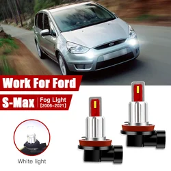 2pcs Led Car Fog Lamp for Ford S-Max 2006 2007 2008 2009 2010-2021 H11/H8 Front Fog Light Bulb Car Accessories Canbus 12V/35W
