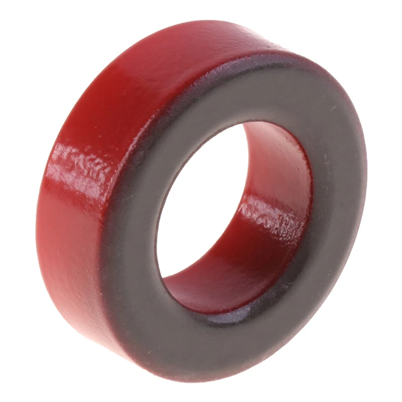 Toroïde de ferrite de fer T130-2 33*20*11mm pour la faible perméabilité rouge d'anneau de poudre de fer d'inducteurs