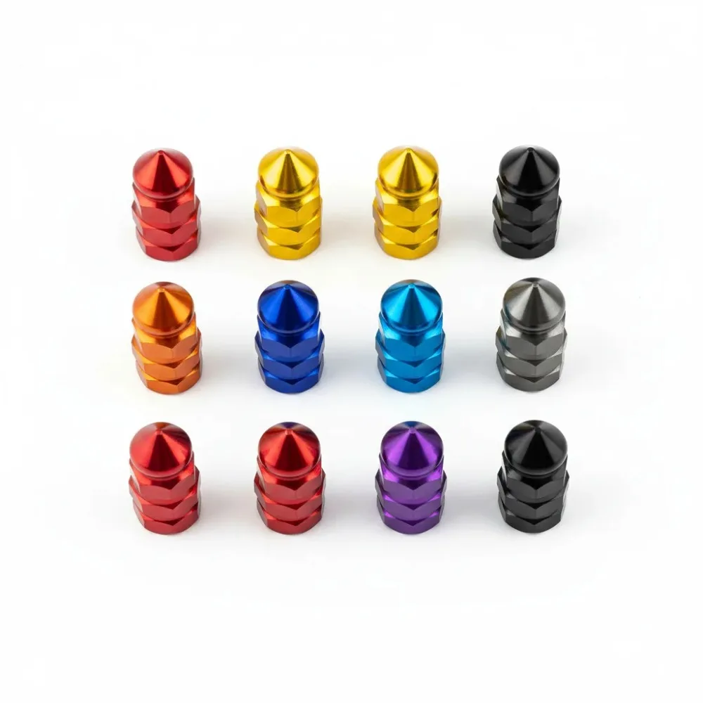 

5Pcs American Valve Stem Caps Modified Design, Tire Valve Nozzle Covers for Electric Bike Motorcycle Car Accessories