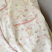 M-5XL Plus Size Pajama Set for Women Fall Winter Cute Plus Size Sleepwear Ladies Comfortable Loungewear Women's Home Clothes - Image 3