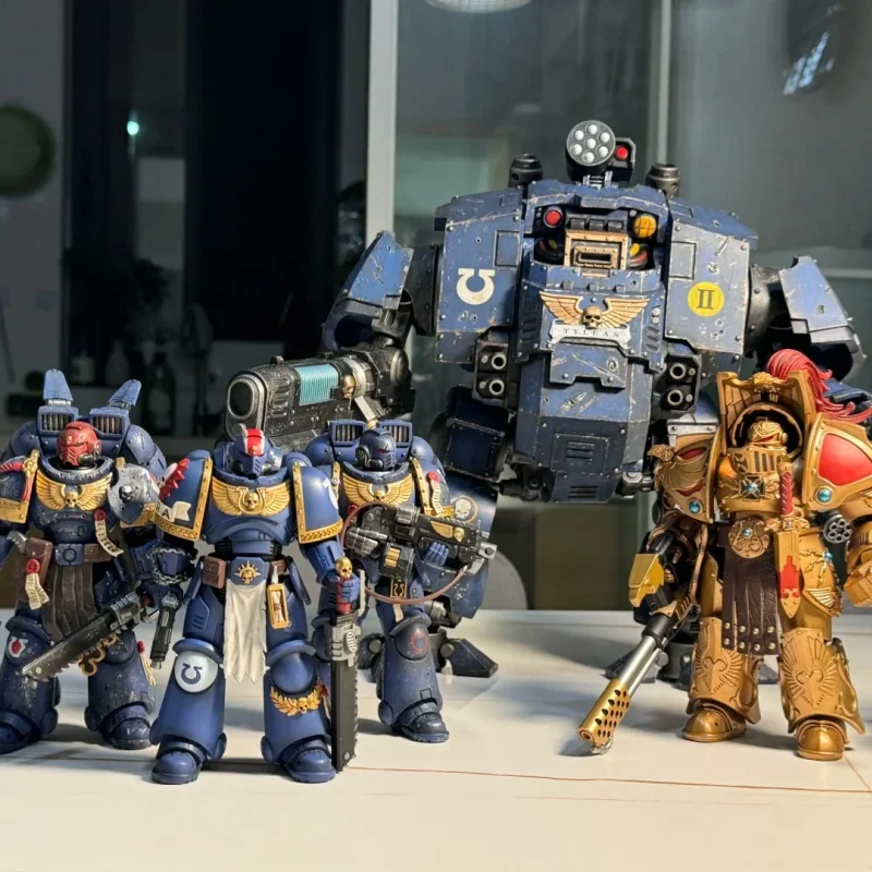 

[IN-STOCK]JOYTOY Warhammer 40K 1/18 Action Figures Ultramarines Titus Victrix Guard Guilliman Anime Model Toys Gift