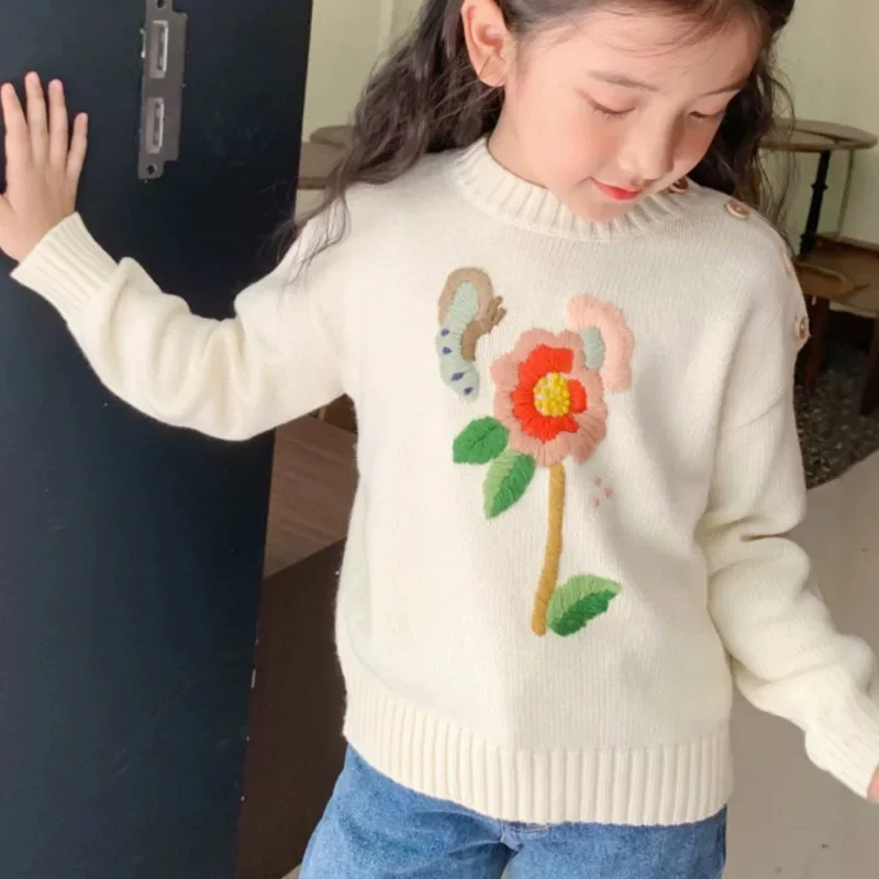 Children's Clothing in stock 2026 Bp Autumn Winter Kids Sweater for Girls Baby Boys Cotton Wool Sweaters Kids Clothes