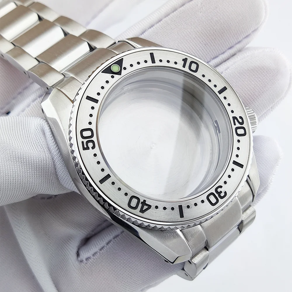 42mm 케이스 SPB 케이스 사파이어 유리 스테인레스 스틸 케이스 NH35/NH36/NH38 무브먼트 시계 부품 교체 액세서리에 적합