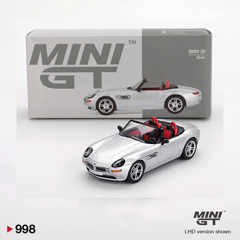 

MINIGT 1:64 BMW Z8 Silver Diecast Car Model Hobby Collection Toys 998