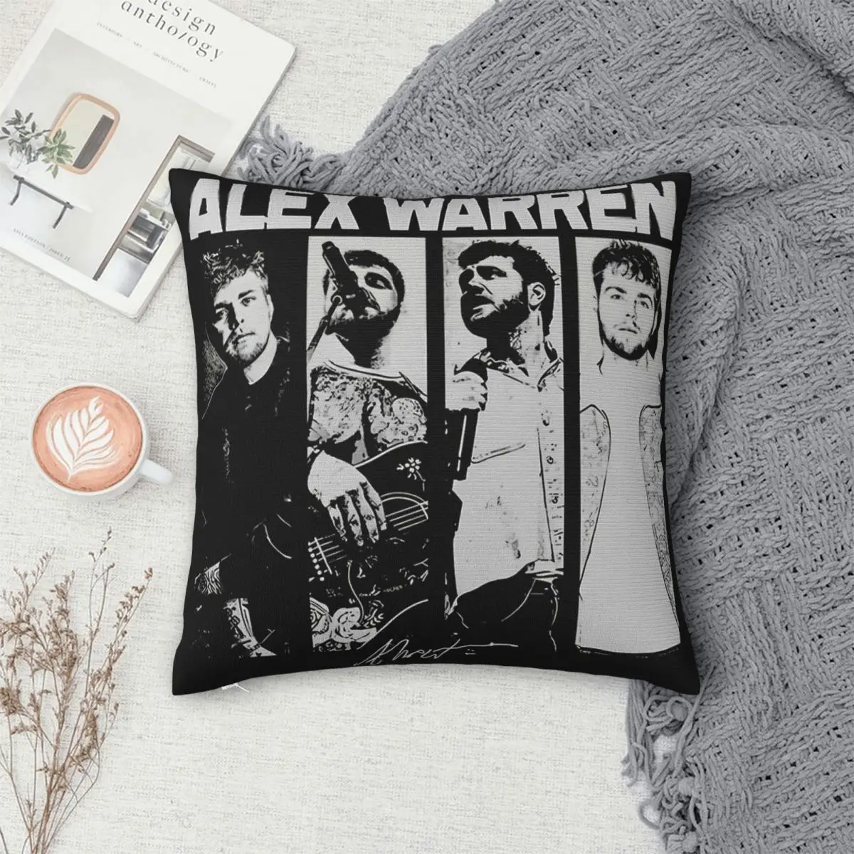Alex Warren Tour 2025 Pillowcase Printed Polyester Cushion Cover Decoration Pillow Case Cover Home Zippered 18