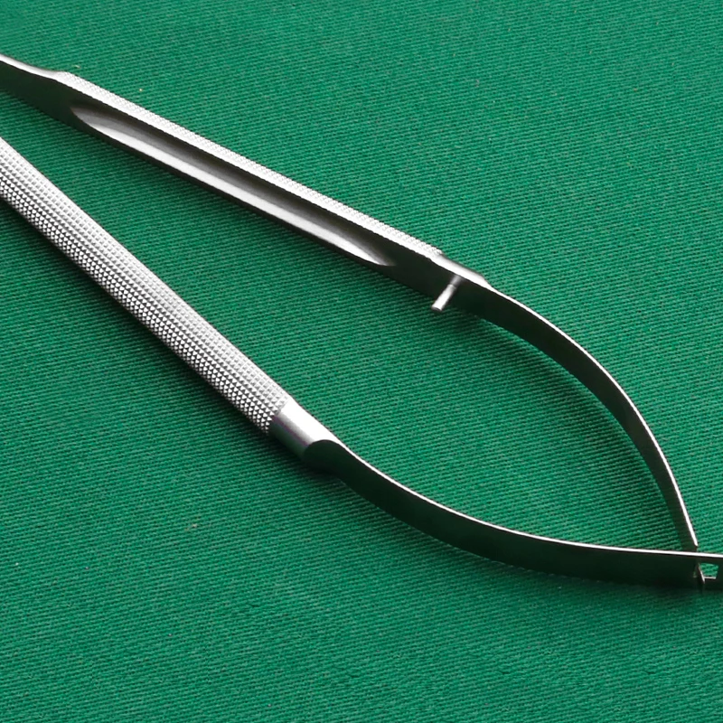 Stainless steel microsurgical scissors ophthalmic corneal scissors animal experiment fine scissors straight curved tip