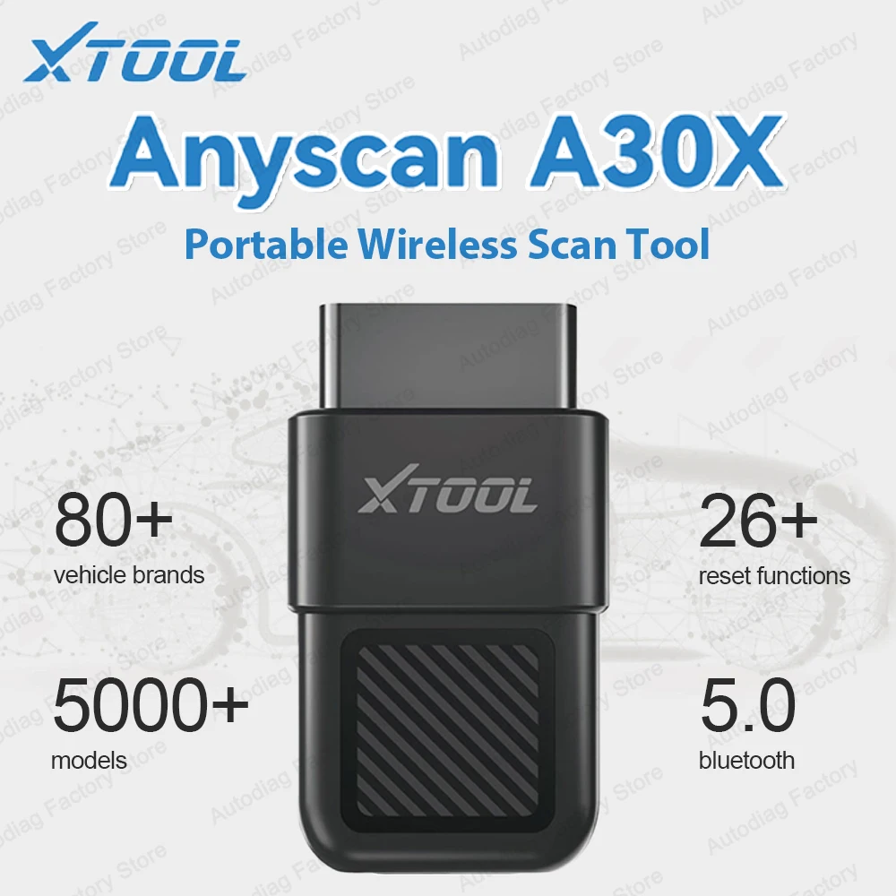 

XTOOL Anyscan A30X Bluetooth OBD2 Car Diagnostic Tool Scanner 26 Service Code Reader For FCA Secure Gateway Lifetime Free Update
