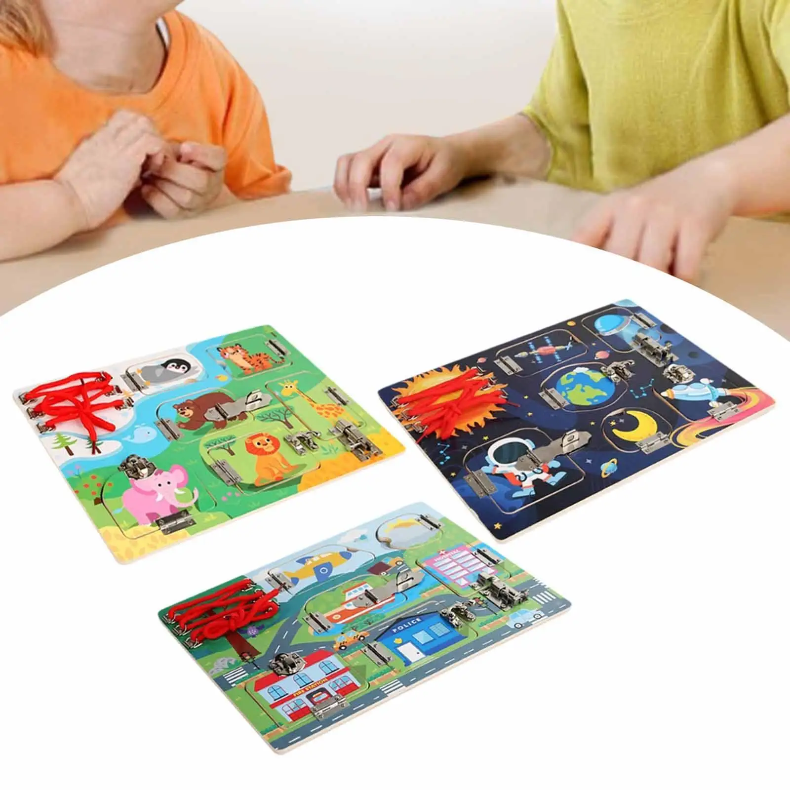 Busy Board Portable Activity Board for Children 2 34 5 Years Old