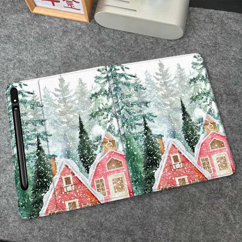 

Cute Santa Claus Christmas Gift For Samsung Galaxy Tab S6 S7 S8 S9 S10 FE Plus Lite Soft Flexible Support Tablet Case