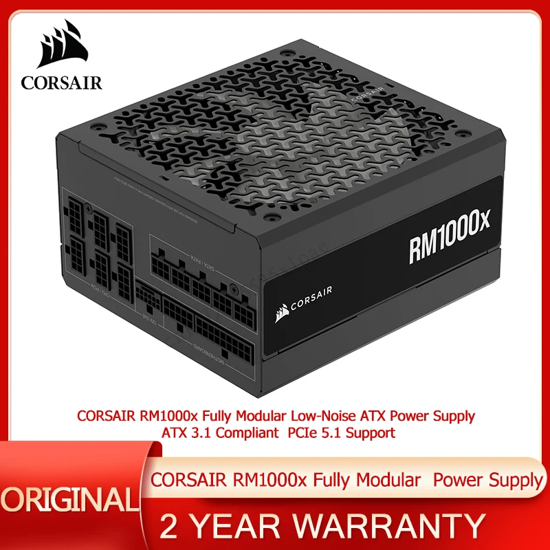 Corsair RM1000x フルモジュラー低ノイズATX電源 ATX 3.1対応 – PCIe