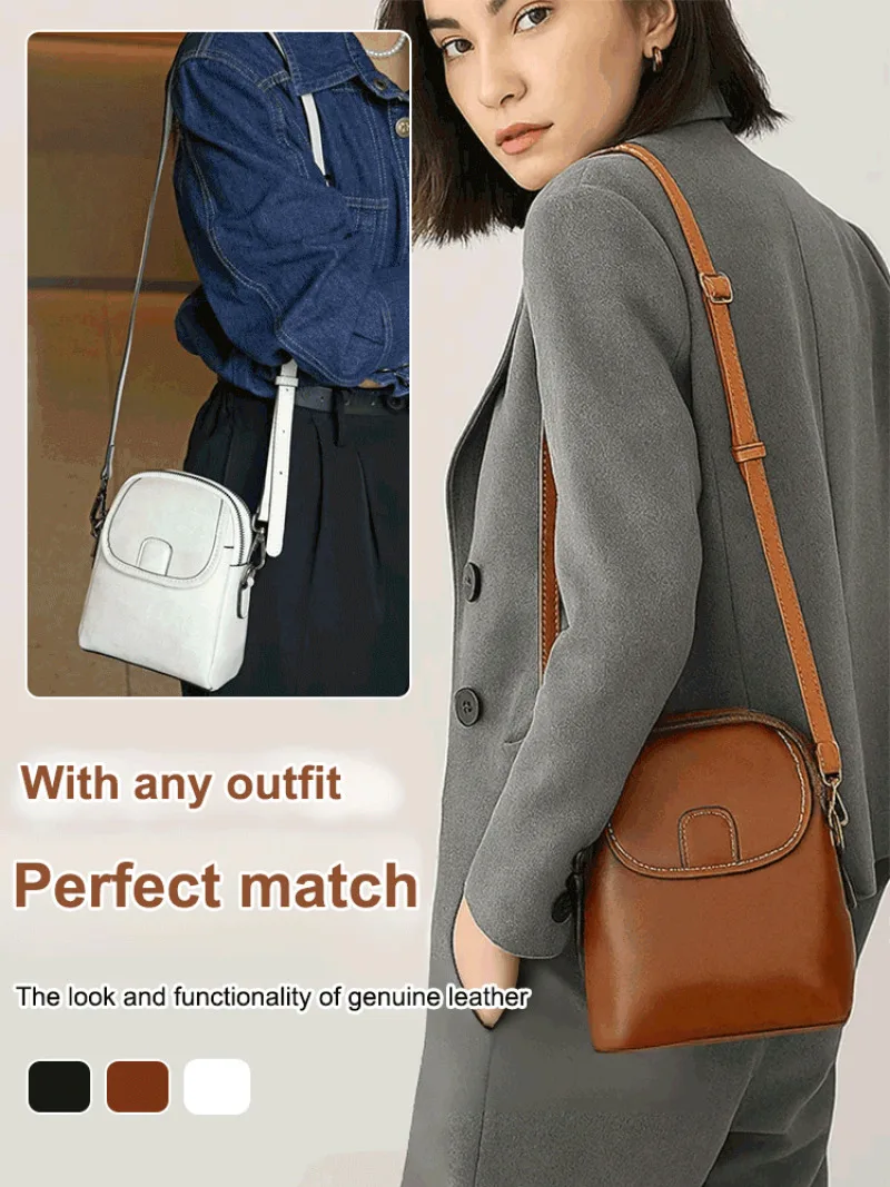 Bolso tipo cartera informal de gran capacidad para mujer, bolso pequeño de hombro para el cuerpo, a la moda