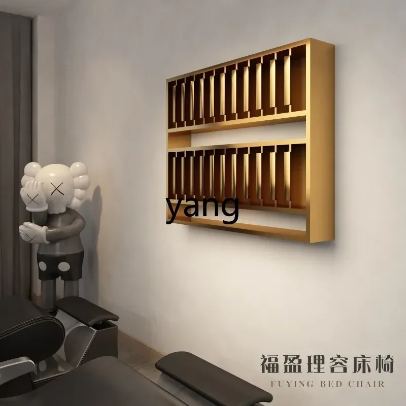 LMM Hair Salon Storage Rack Hair Salon Stainless Steel Special Dyeing Cream Shelf Product Rack